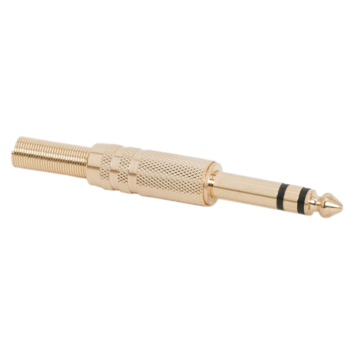 Mufa jack placat cu aur stereo 6,3 mm, set 5 buc