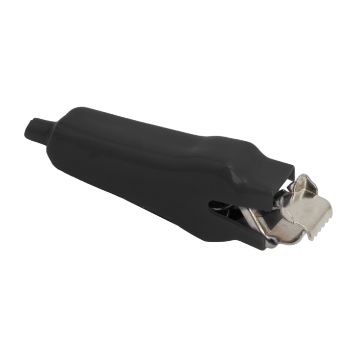 Clema contacte electrice tip cleste crocodil, extra mare, 30A, culoare negru, set 5 buc.