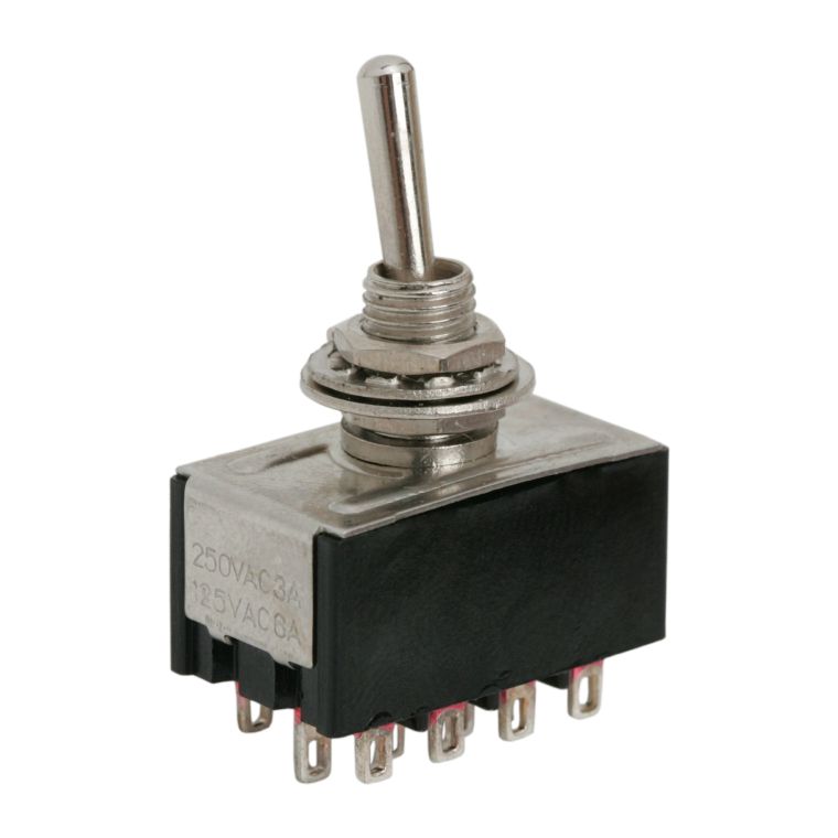 Intrerupatoare cu brat 4 circuit 3A-250V ON-ON, Set comutatoare 2 buc