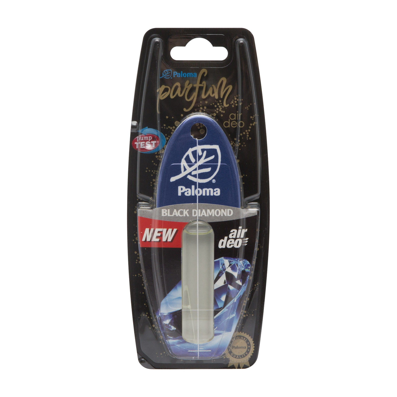 Odorizant auto bradut Paloma parfum black diamond, 10 buc.