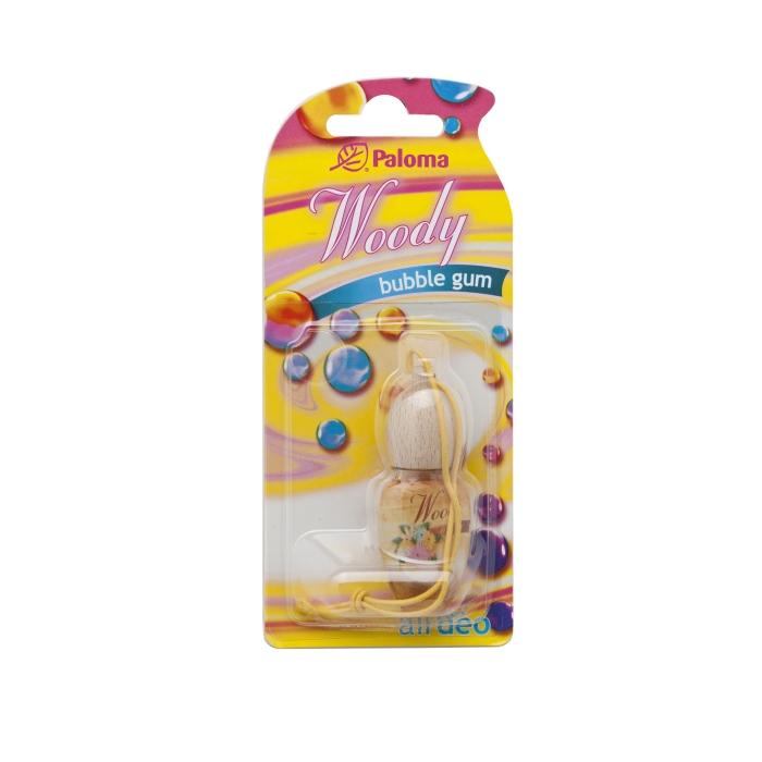 Odorizant auto sticluta Paloma woody bubble gum, 5 buc.