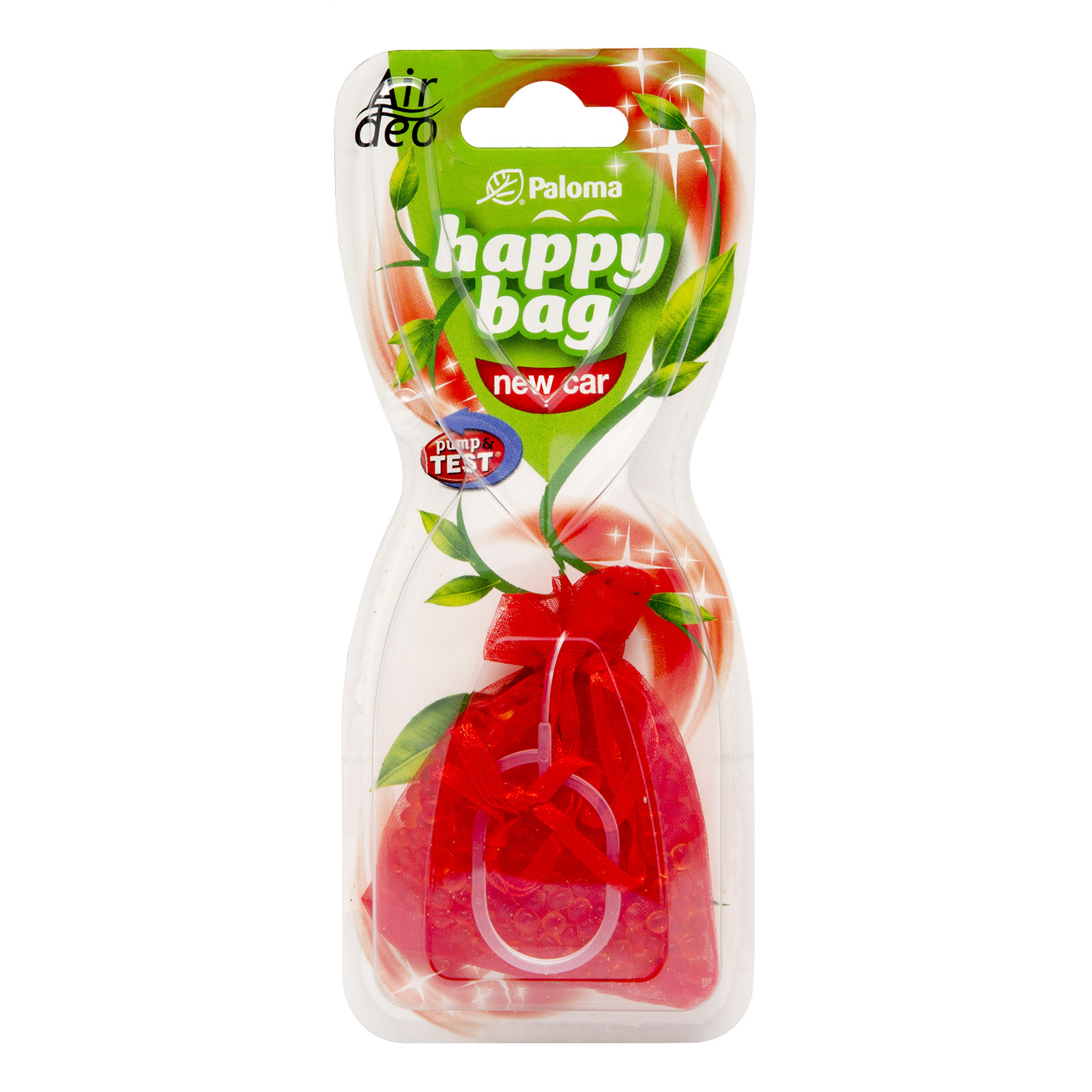 Odorizant auto gel Paloma happy bag new car, 5 buc.