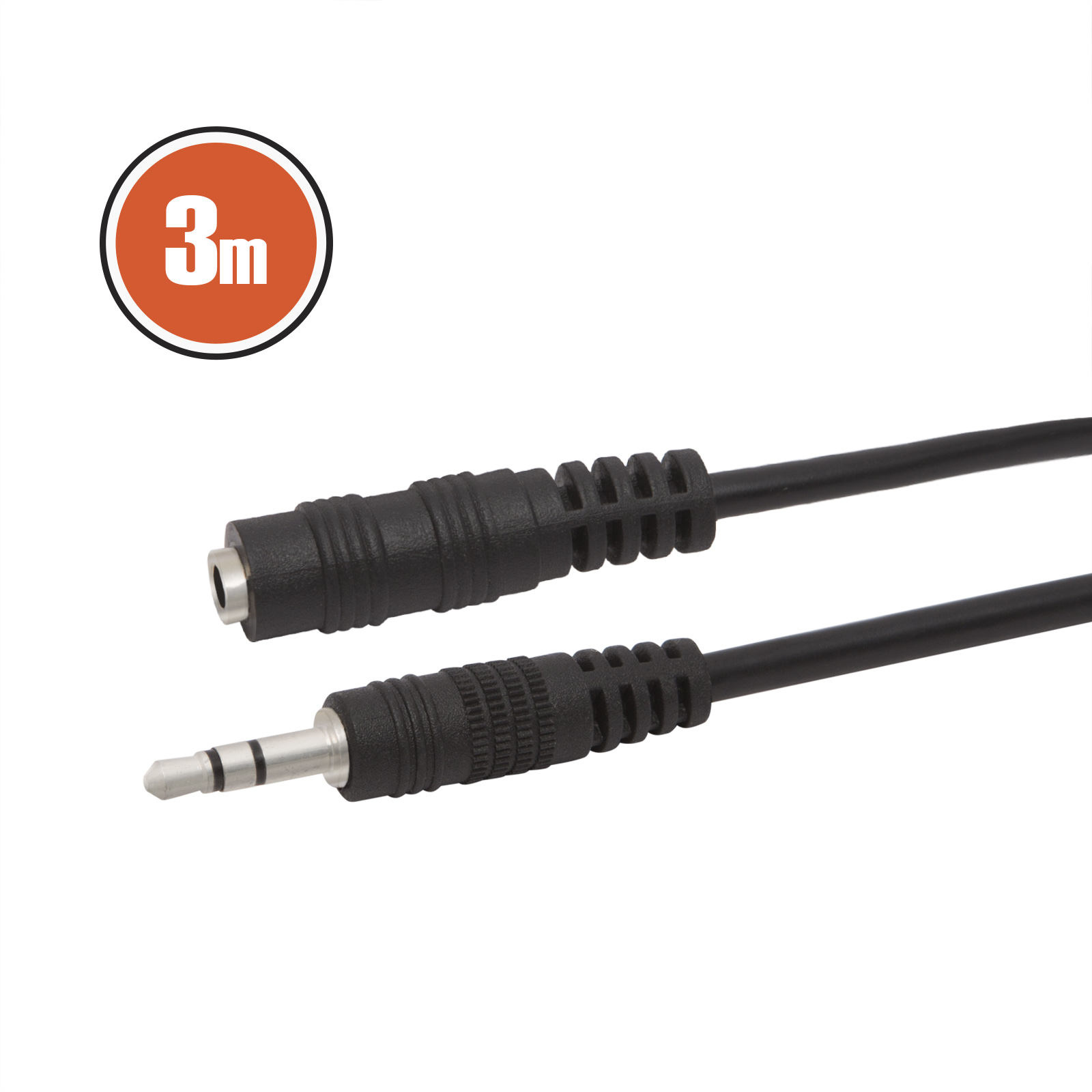 Cablu JACK fisa 3.5 JACK - soclu 3.5 JACK 3,0 m