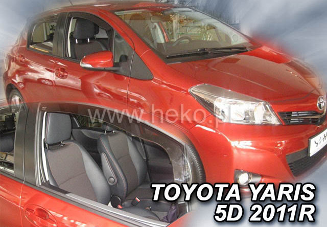 Paravanturi auto Toyota Yaris Hatchback, An fabricatie 2011- , Fata DREAPTA si Spate, 3 Buc. marca HEKO Polonia - RESIGILAT - DOAR 3 BUC