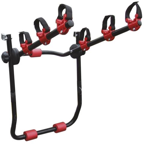 Suport bicicleta Streetwize pentru 3 biciclete cu prindere pe haion (Hatchback si Combi) , capota spate (Sedan/Berlina) , 4x4-, O CLEMA DIN PATRU CLEME PRINDERE LIPSA