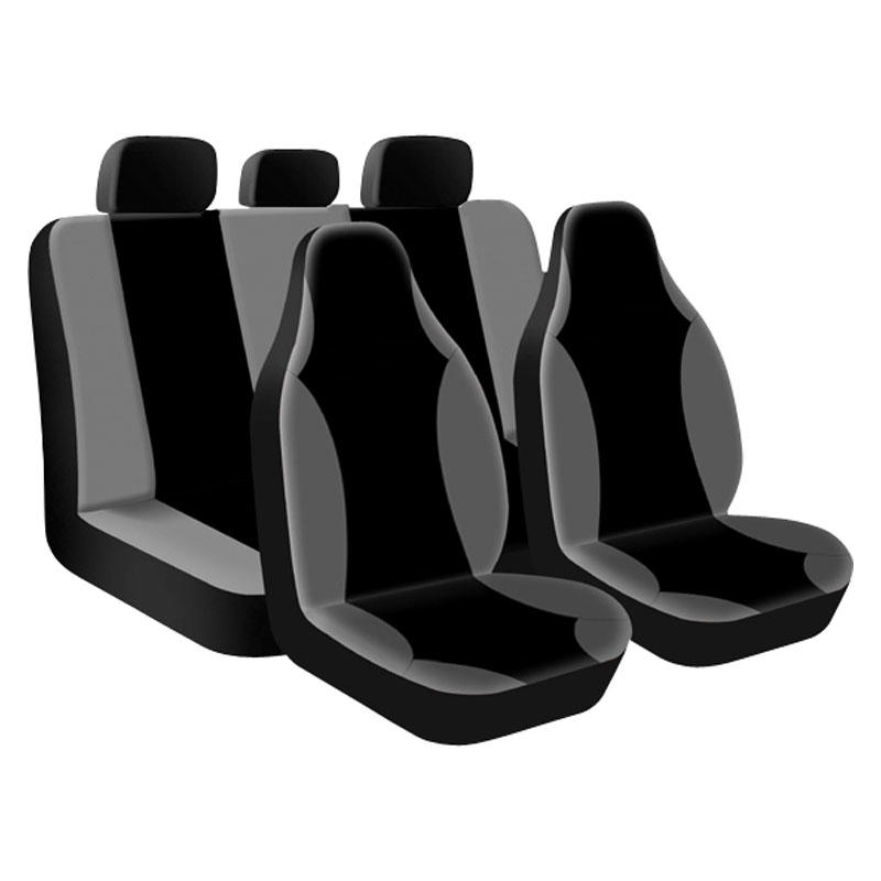 Set huse scaune auto Street Racer High 9 buc gri-negru