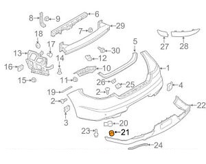 O-Ring Senzor Parcare Spate Vw 5Q09191339B9