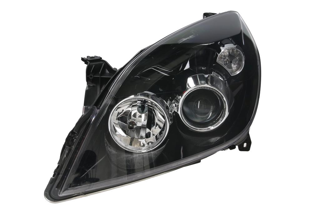 Far Opel Vectra C 09.2005-09.2008 SIGNUM 09.2005-08.2008 TYC fata stanga, tip bec H1+H7, culoare rama negru DEFECT, PIESE INTERNE RUPTE, CARCASA SI INSTALATIA INTACTA