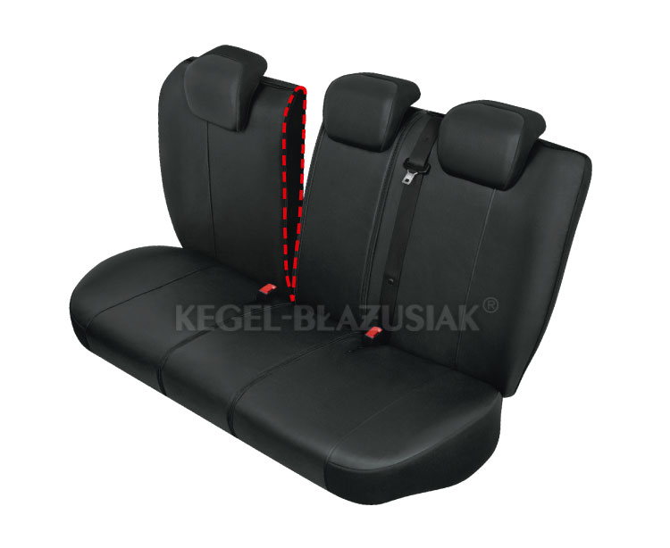 Huse scaune auto Practical M-L-Size Super AirBag - Spate set huse auto imitatie piele Kegel AMBALAJ RUPT-DETERIORAT