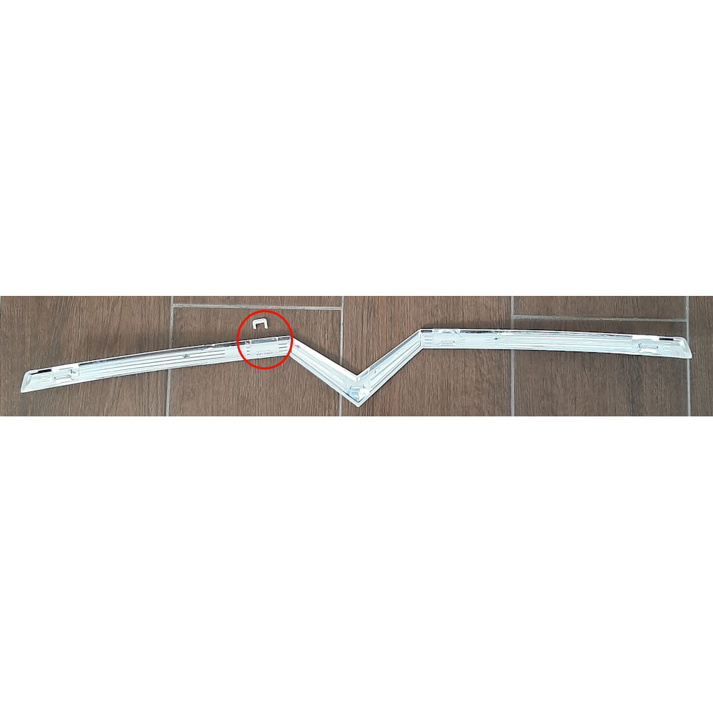 Ornament capota fata Citroen C4 (La/Lc), 10.2004-09.2008, parte montare cromat, 232903-1, Aftermarket CLEMA RUPTA