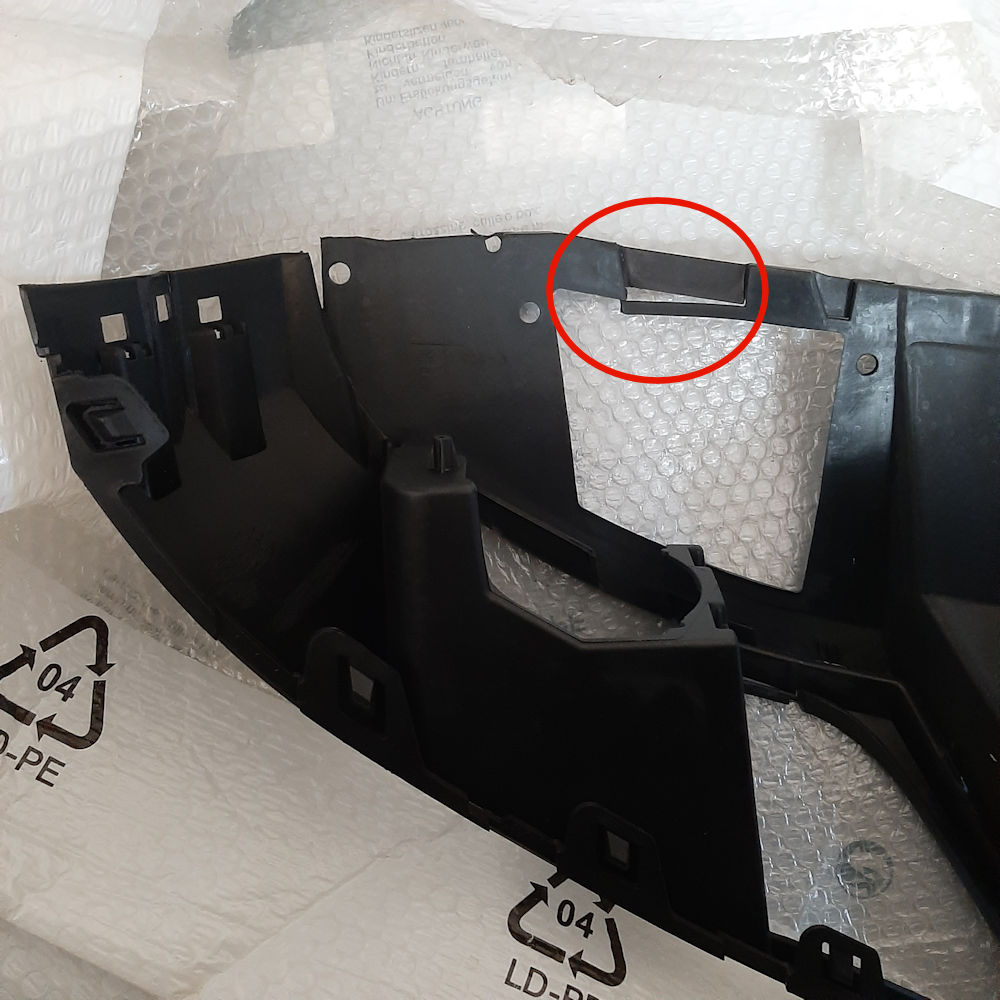 Spoiler bara fata fata Vw Touareg (7p5), 04.2010-, 7P6807061 COLT RUPT