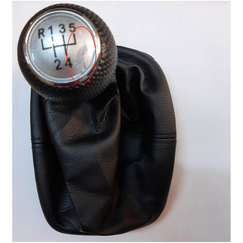 Maner schimbator viteze cu rama si manson Vw Bora 1998-2005, Golf 4 1998-2005, Seria 5 Viteze- Argintiu, NTY GZB-VW-007 (Diametru gaura 1.2cm) INSCRIPTIE CRAPATA
