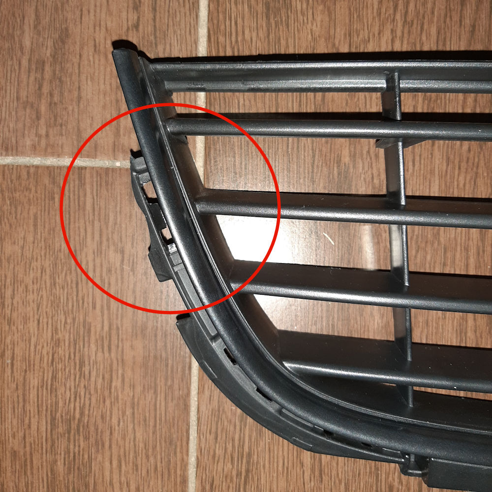 Grila bara protectie Vw Golf 6 (5k1) Van Wezel 5863590, parte montare : fata CLEMA RUPTA