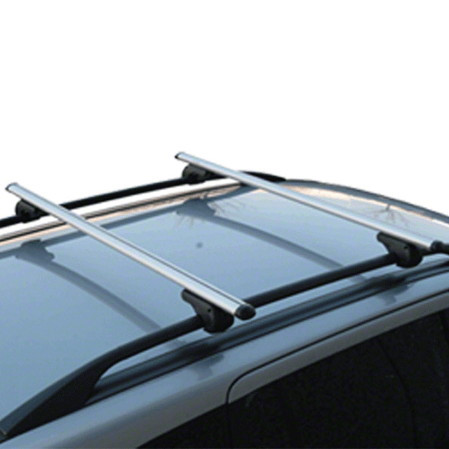 Set 2 bare transversale portbagaj Menabo Brio 135 cm din aluminiu fixare pe barele logitudinale cu sistem antifurt cu cheie LIPSA KIT MONTAJ