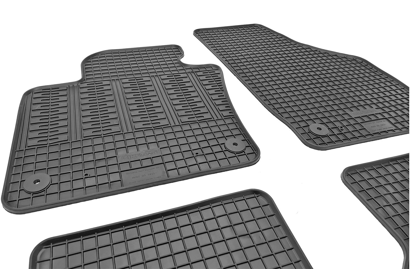 Set covorase auto din cauciuc Audi Q3 (8U) 2011-2018, Negre