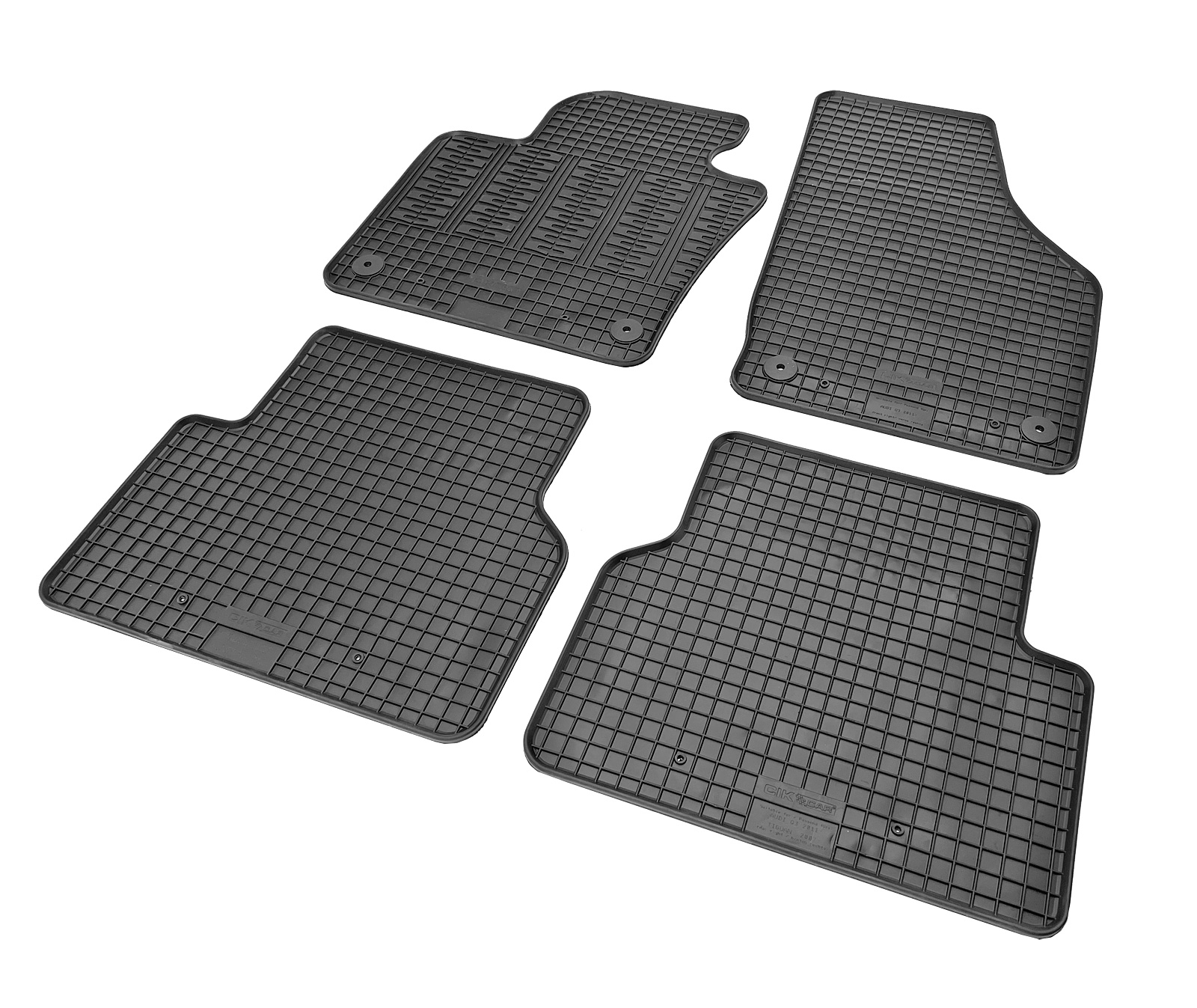 Set covorase auto din cauciuc Audi Q3 (8U) 2011-2018, Negre