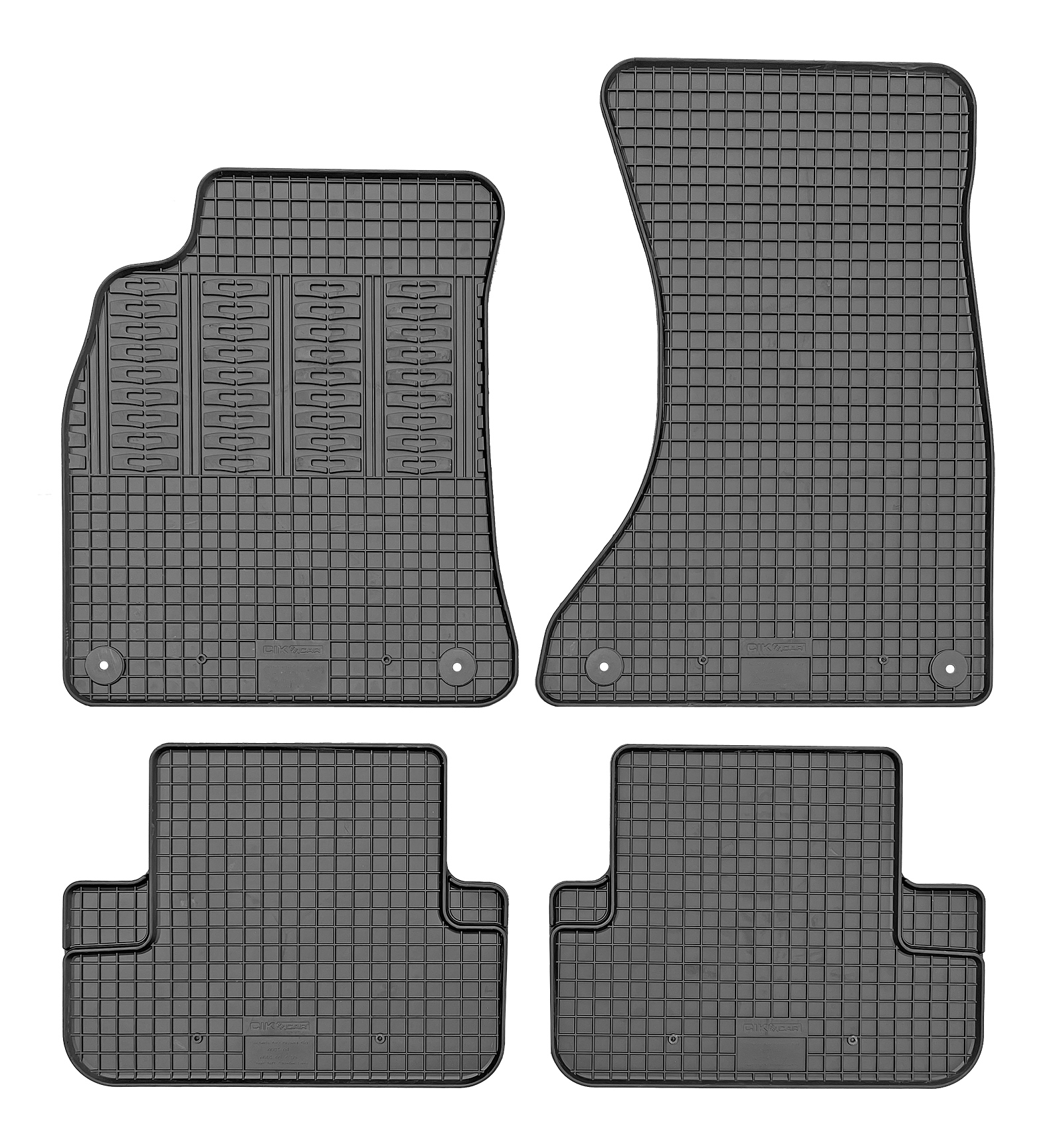 Set covorase auto din cauciuc Audi A4 (B8) 2008-2016; A5 2007-2016; Audi S5 2007-2016, Negre