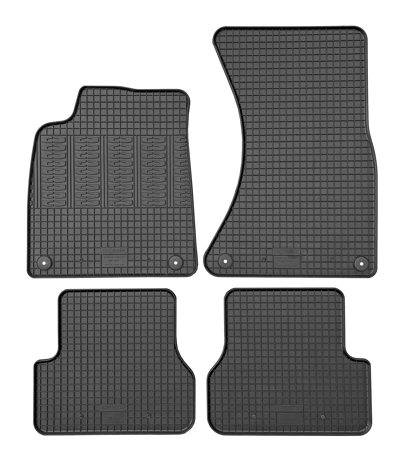 Set covorase auto din cauciuc Audi A6 (C7) 2011-2018; A7 (4g) 2010-2018, Negre