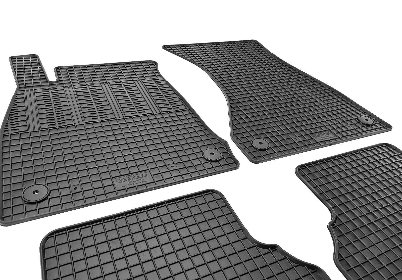 Set covorase auto din cauciuc Audi A4 (B9) 2015-; Audi A5 (F5) 2016-; S5 2016-, Negre