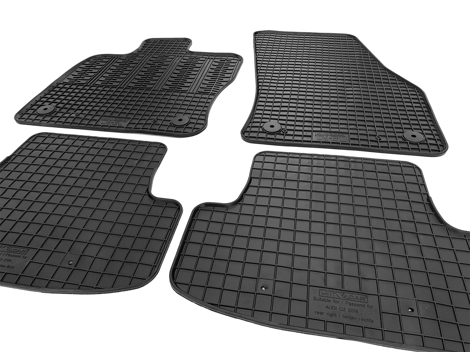 Set covorase auto din cauciuc Audi Q2 2017-, Negre