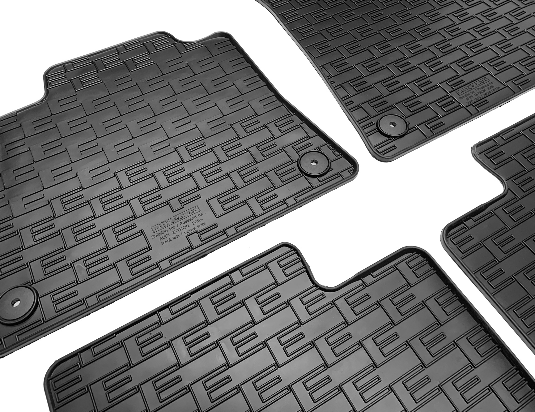 Set covorase auto din cauciuc Audi E-Tron 2019-; E-Tron Sportback 2020-, Negre