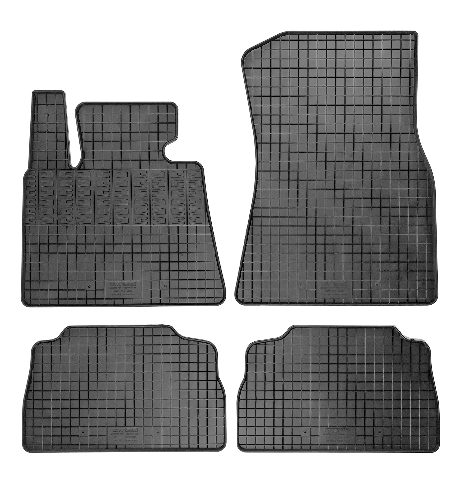 Set covorase auto din cauciuc BMW X6 (G06) 2019-; Negre