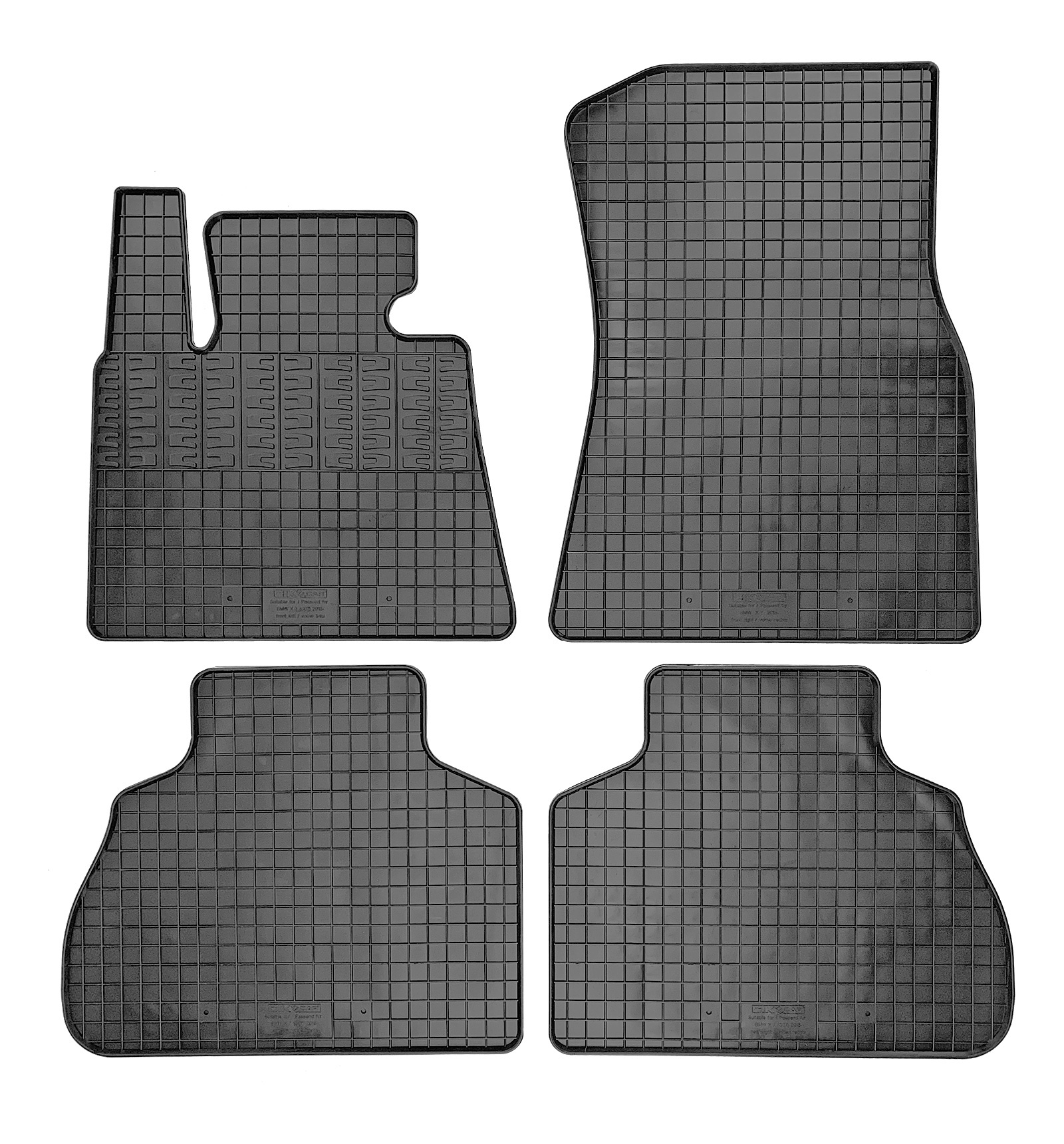 Set covorase auto din cauciuc BMW X7 (G07) 2018- 5 Usi; Negre