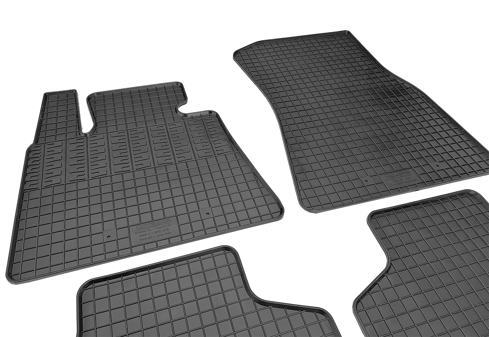 Set covorase auto din cauciuc BMW X7 (G07) 2018- 5 Usi; Negre