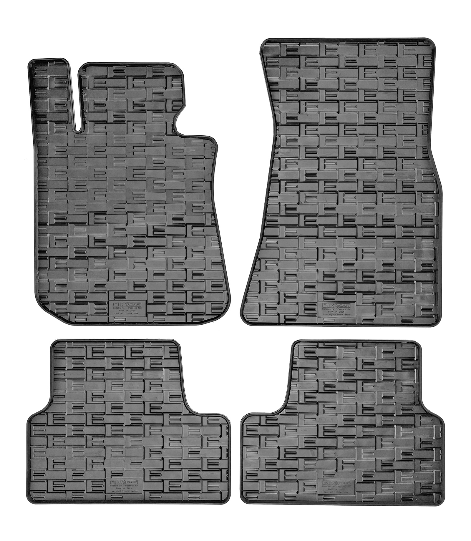 Set covorase auto din cauciuc Bmw I4 (G26 Bev) 2021- Electric, Negre