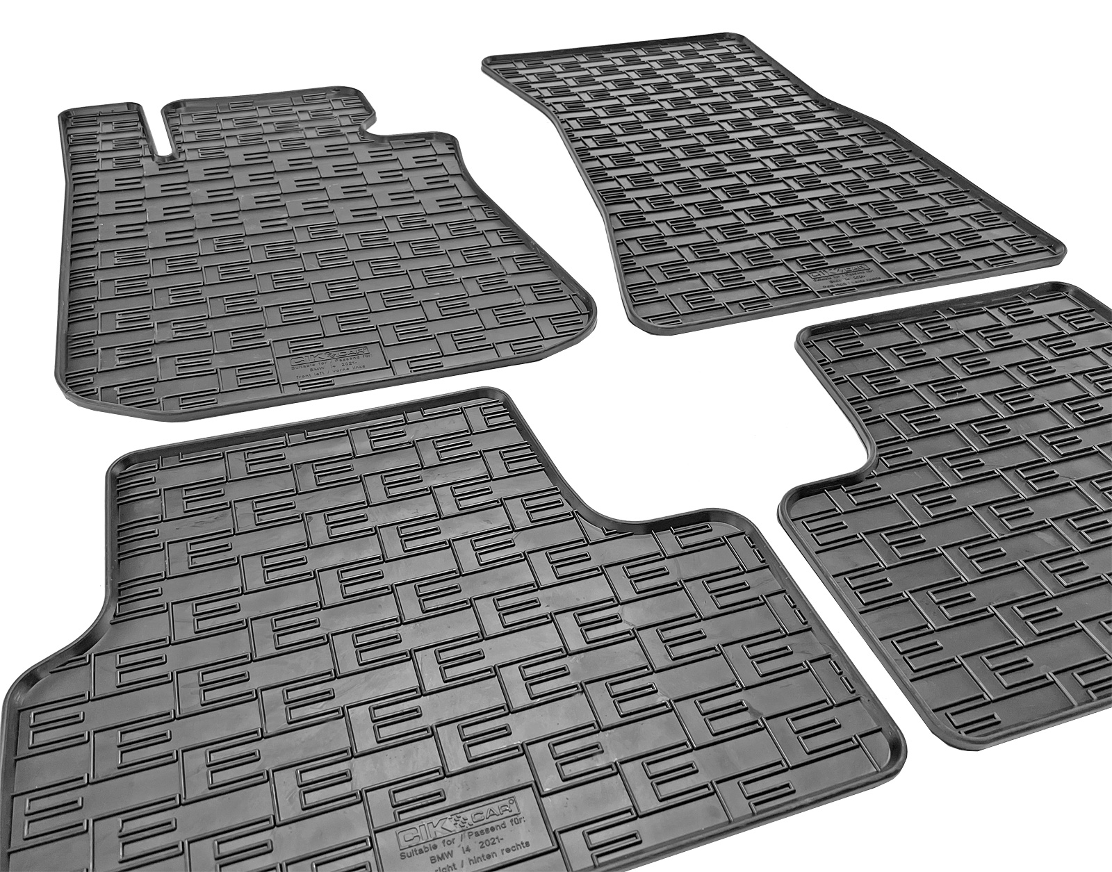 Set covorase auto din cauciuc Bmw I4 (G26 Bev) 2021- Electric, Negre