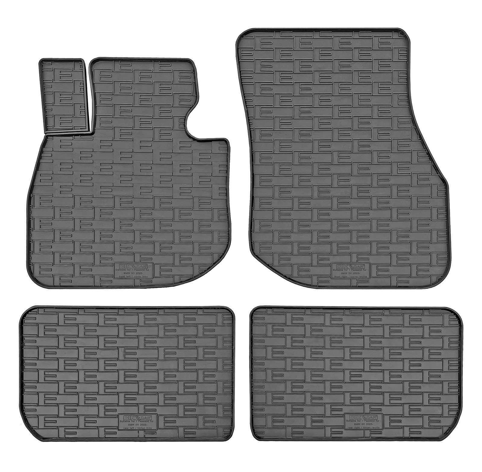 Set covorase auto din cauciuc Bmw IX1 Electric 2023-, Negre