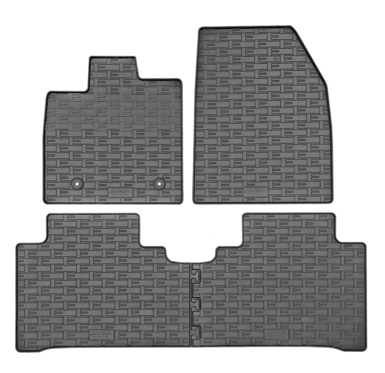 Set covorase auto din cauciuc Byd Atto 3 2021-, Negre