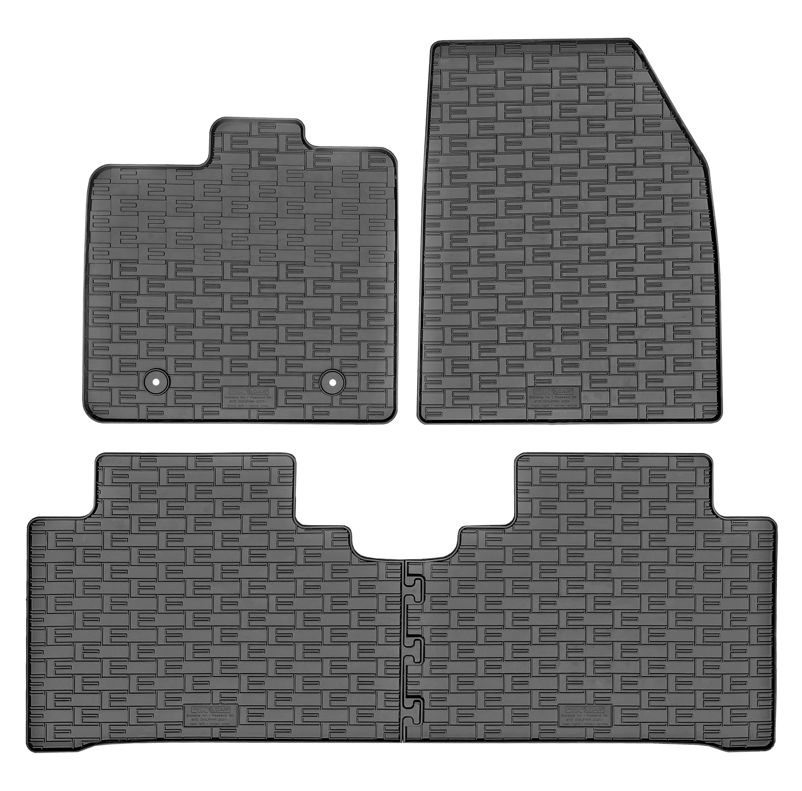 Set covorase auto din cauciuc Byd Dolphin 2024-, Negre