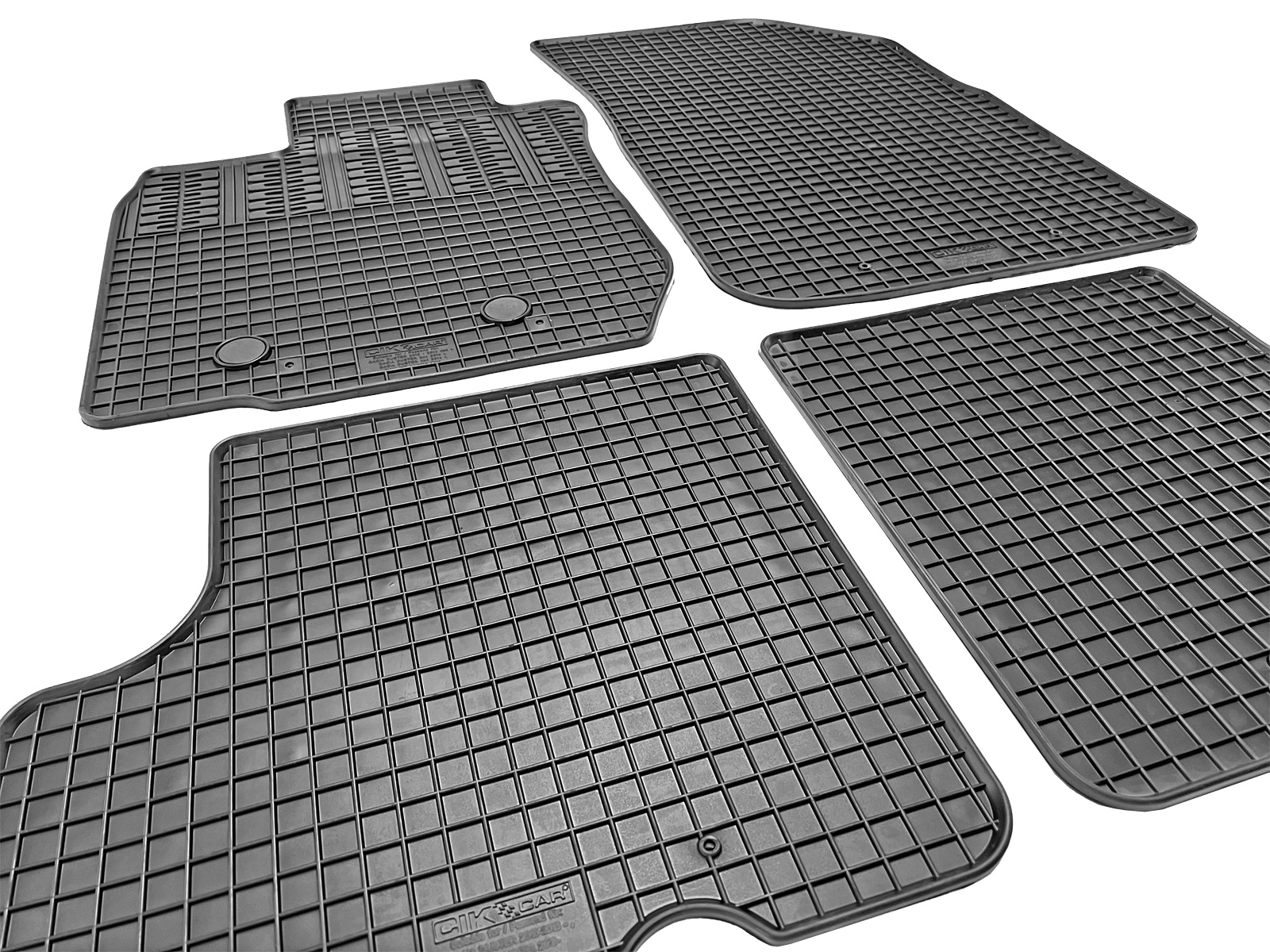 Set covorase auto din cauciuc Dacia Duster 4x4 2010-2014; Dacia Duster 2x4, 4x4 2014- , ingust [Distanta fixa ​​ampatament: Lp 21 cm], Negre