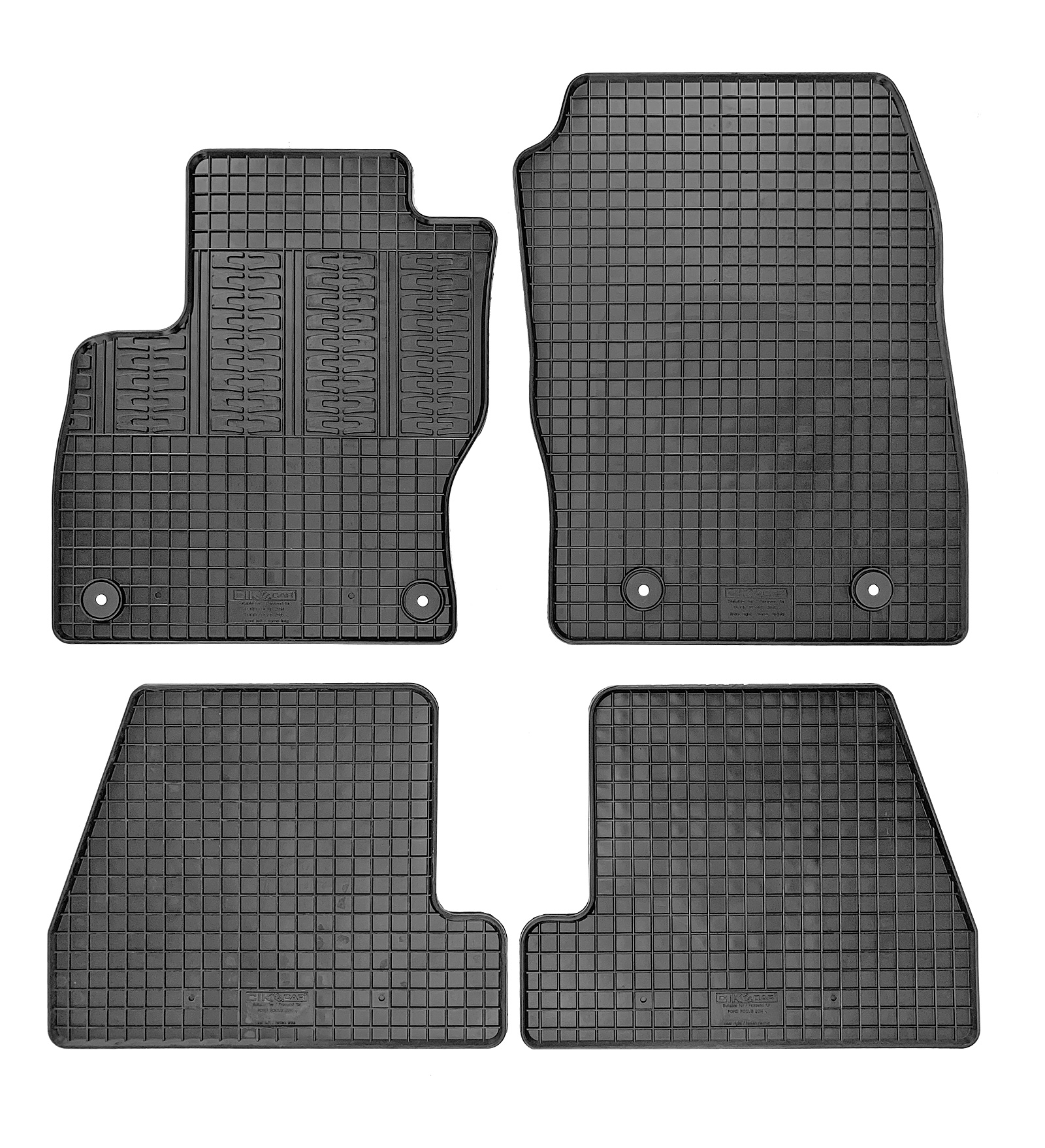 Set covorase auto din cauciuc Ford Focus 3 2015- (Facelift), Negre
