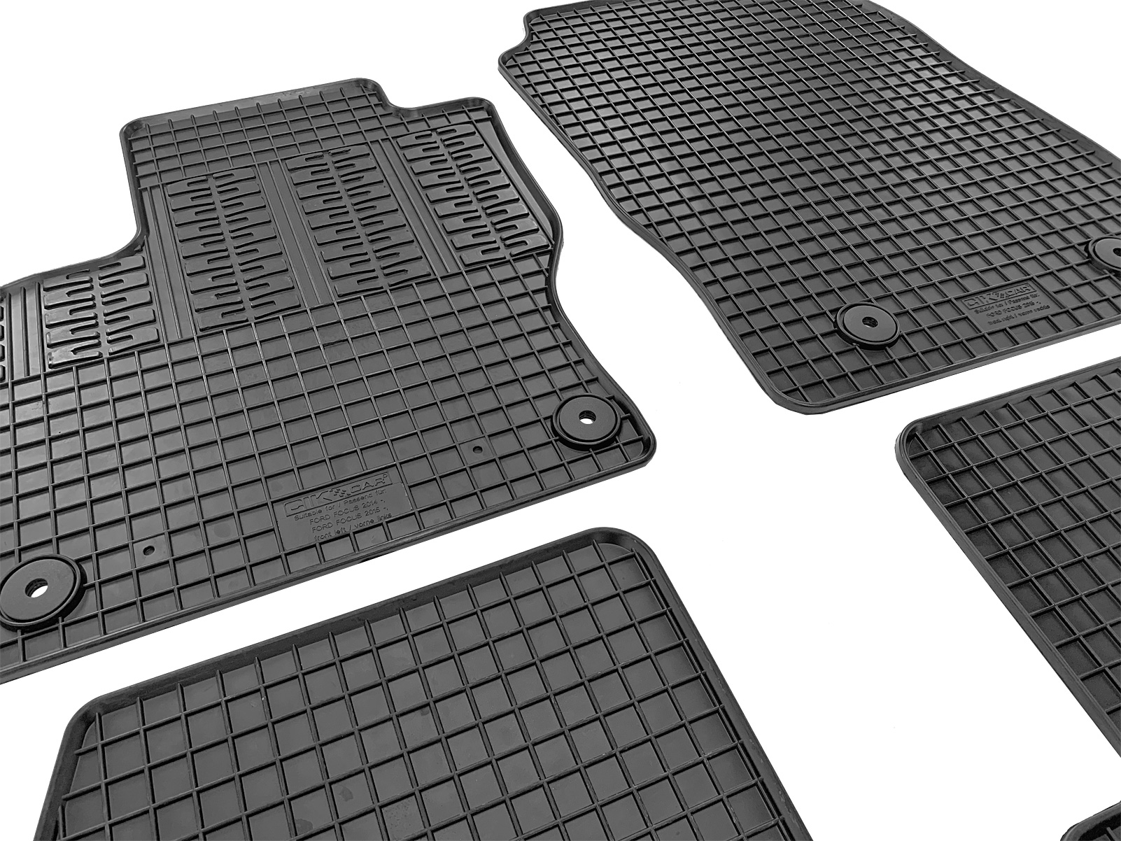 Set covorase auto din cauciuc Ford Focus 3 2015- (Facelift), Negre