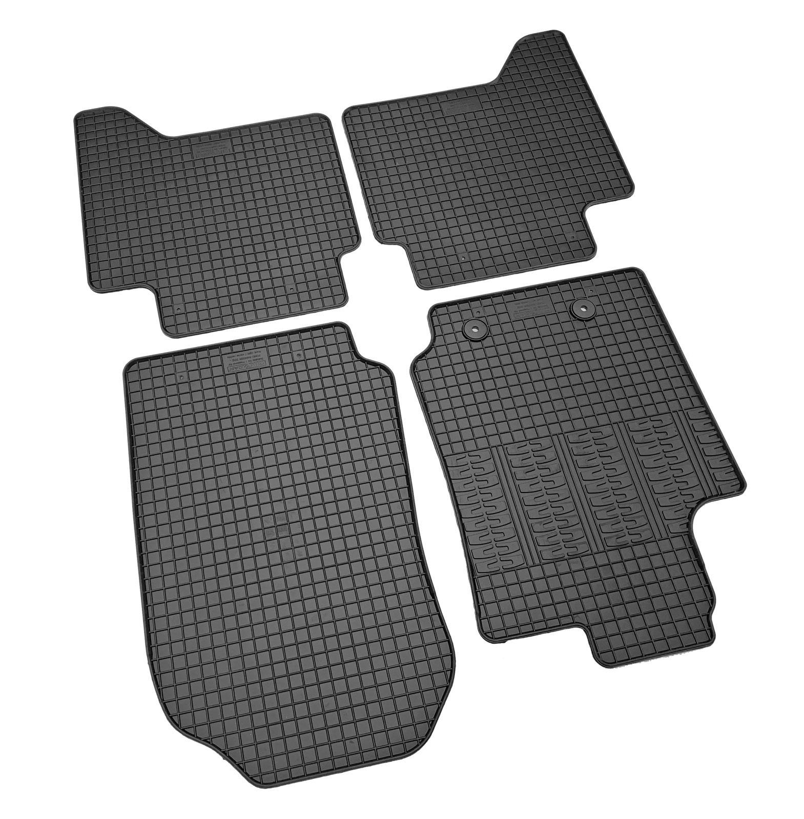 Set covorase auto din cauciuc Ford Ranger 2012-2022; Ranger Raptor 2019-, Negre