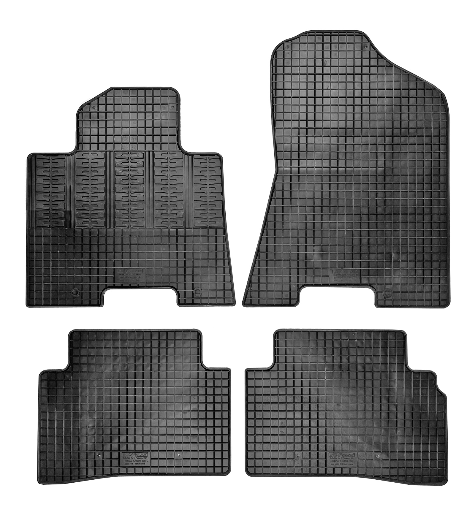 Set covorase auto din cauciuc Hyundai Tucson (TL) 2015-2020, Negre