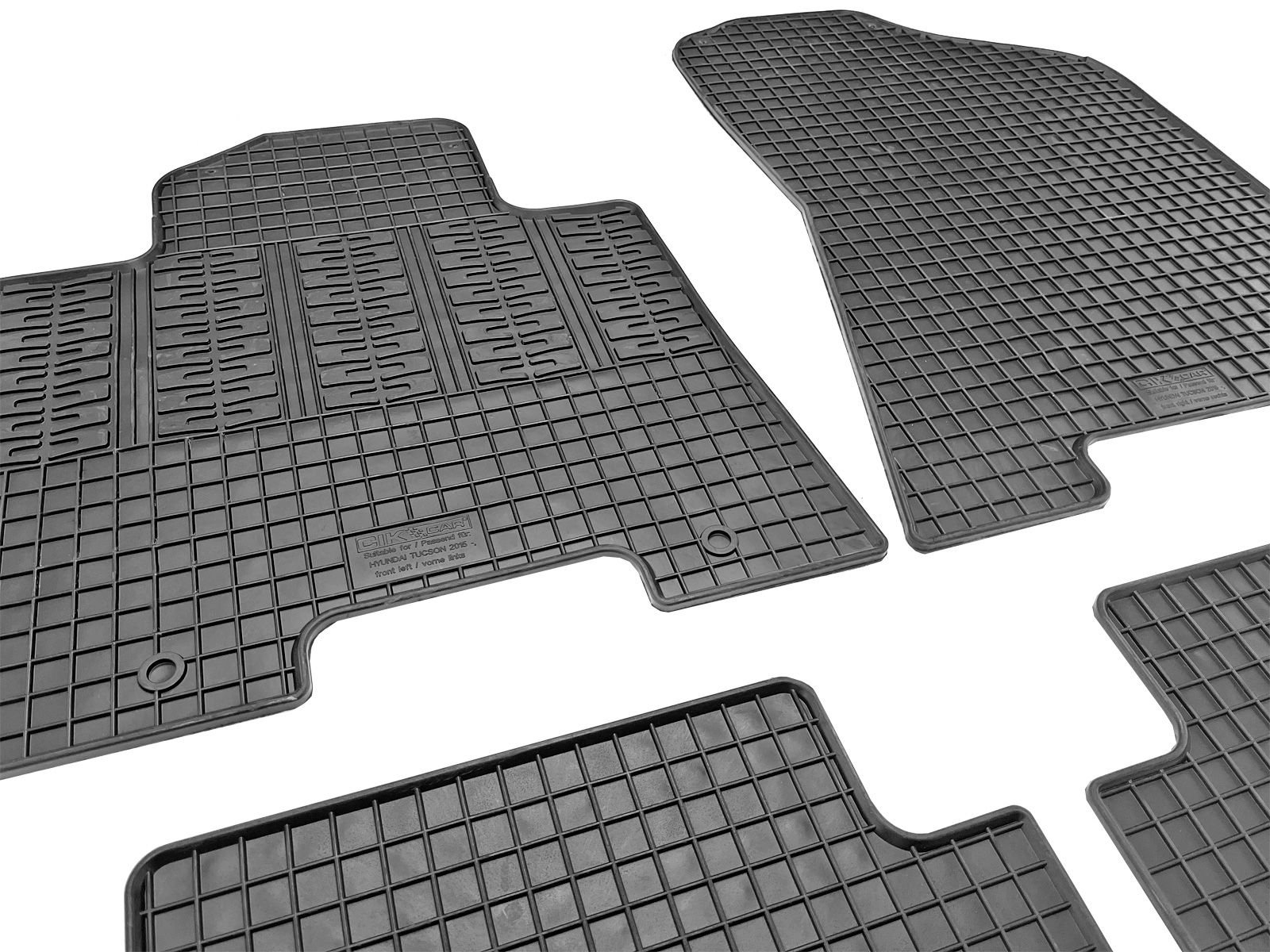 Set covorase auto din cauciuc Hyundai Tucson (TL) 2015-2020, Negre