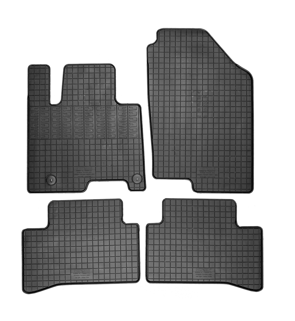 Set covorase auto din cauciuc Hyundai Tucson (NX4) 2020-; Hyundai Tucson Plug-In 2021-, Negre