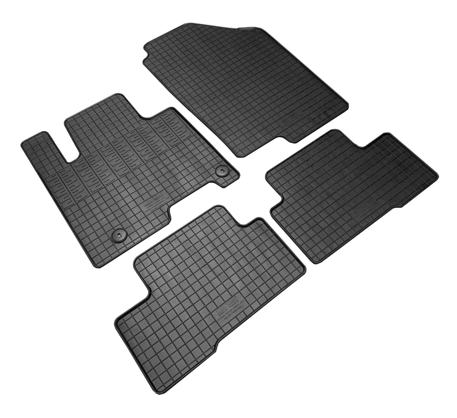 Set covorase auto din cauciuc Hyundai Tucson 2020-, Hybrid, Negre