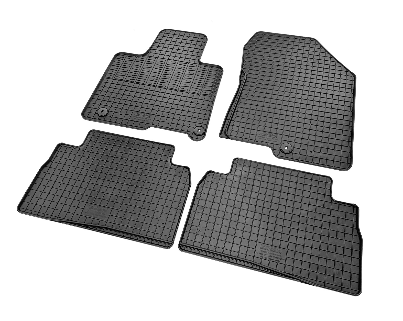 Set covorase auto din cauciuc Hyundai Santa Fe (TM) 2018-2024, Negre