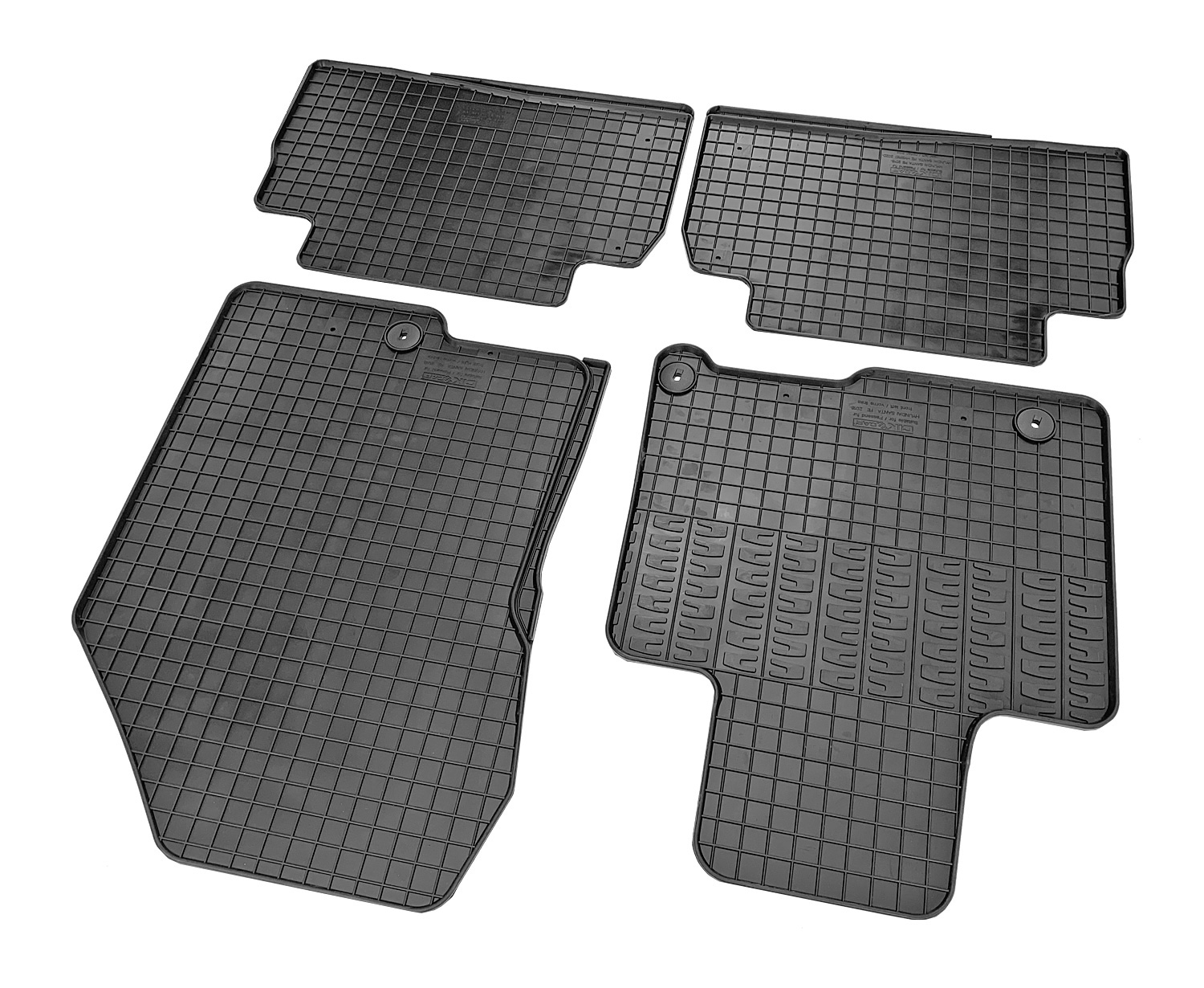 Set covorase auto din cauciuc Hyundai Santa Fe (TM) 2018-2024, Negre
