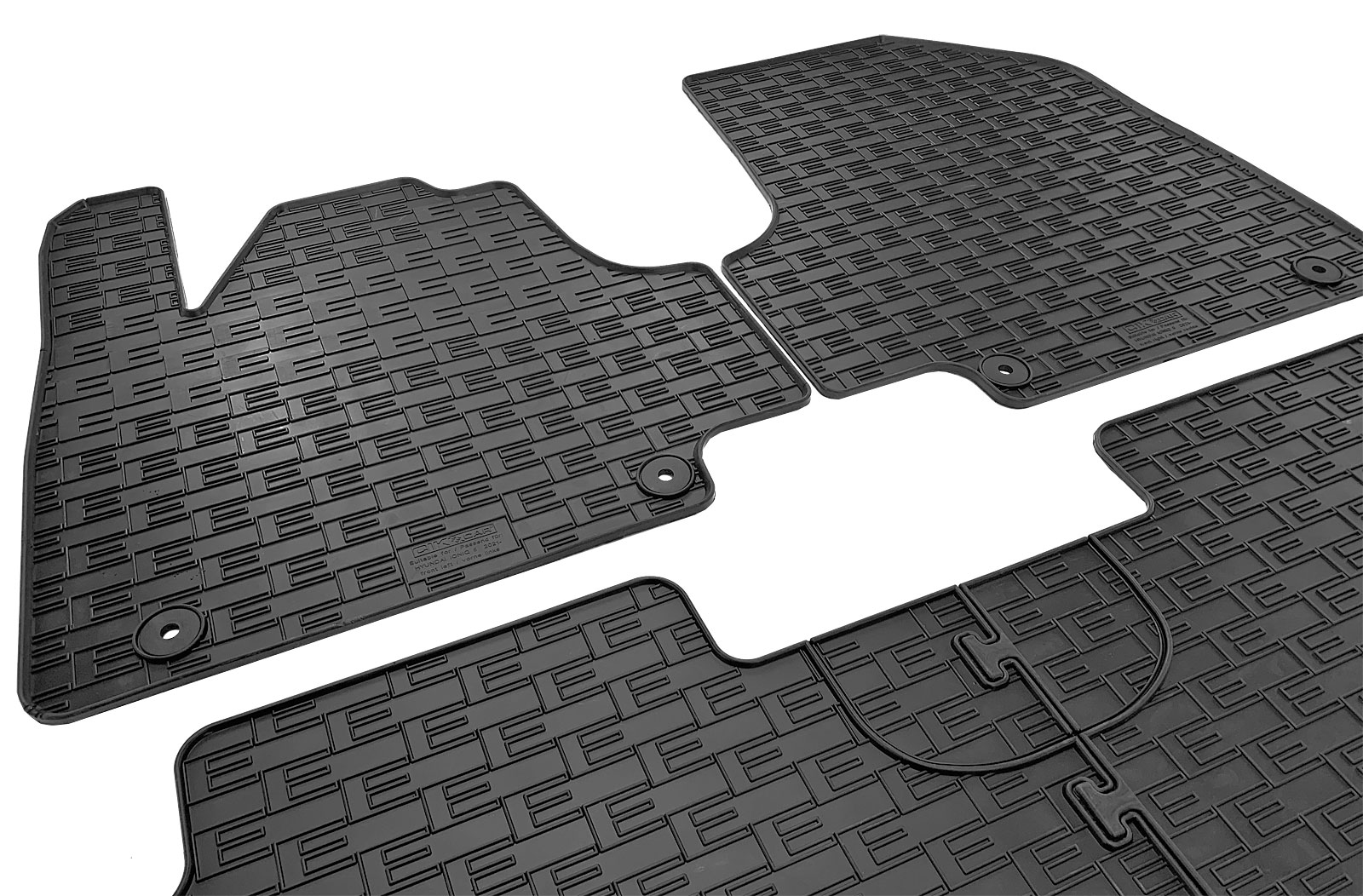 Set covorase auto din cauciuc Hyundai Ioniq 5 (NE) 2021-, Electric, Negre