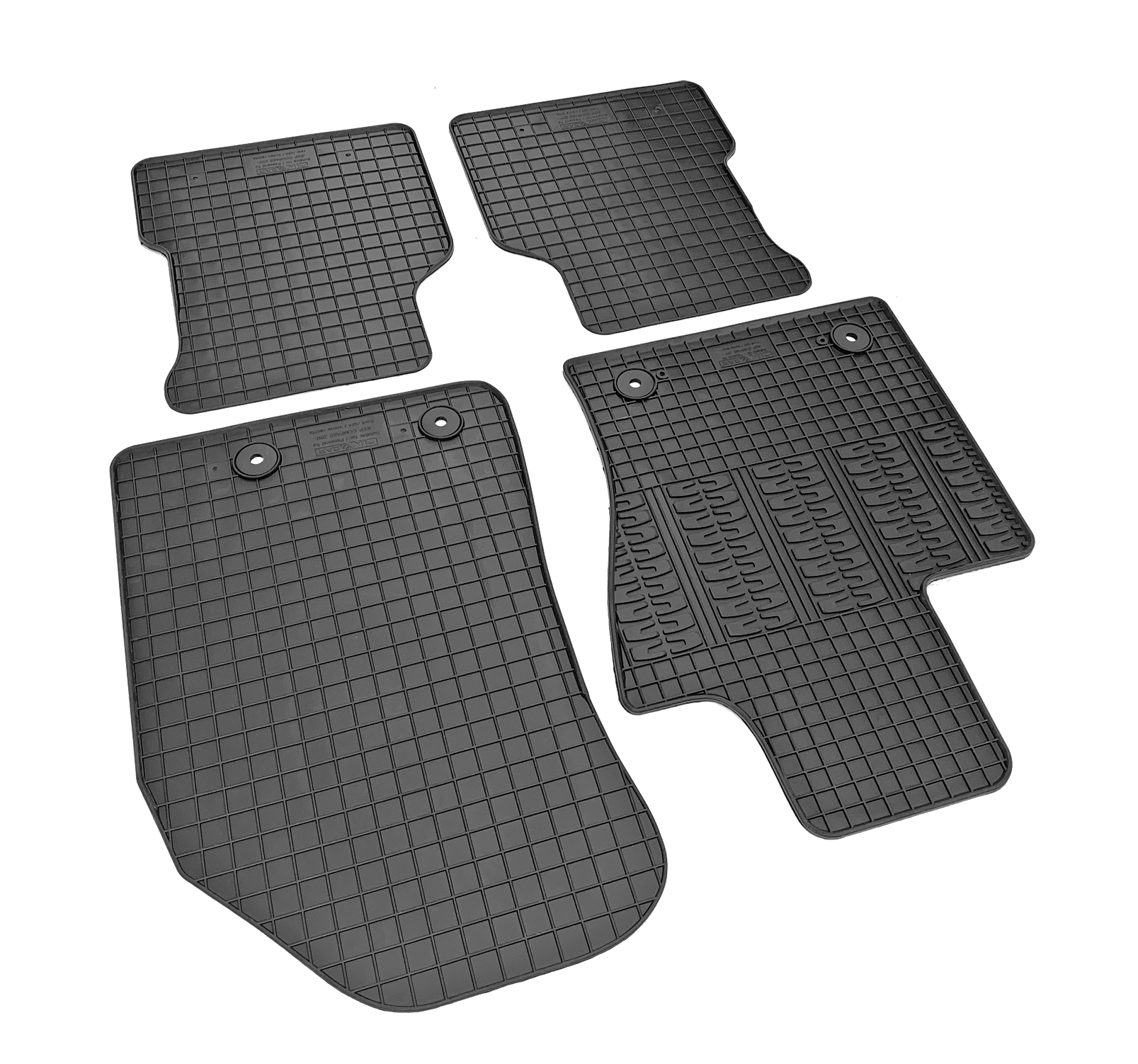 Set covorase auto din cauciuc Jeep Compass (MP) 2017-, Negre