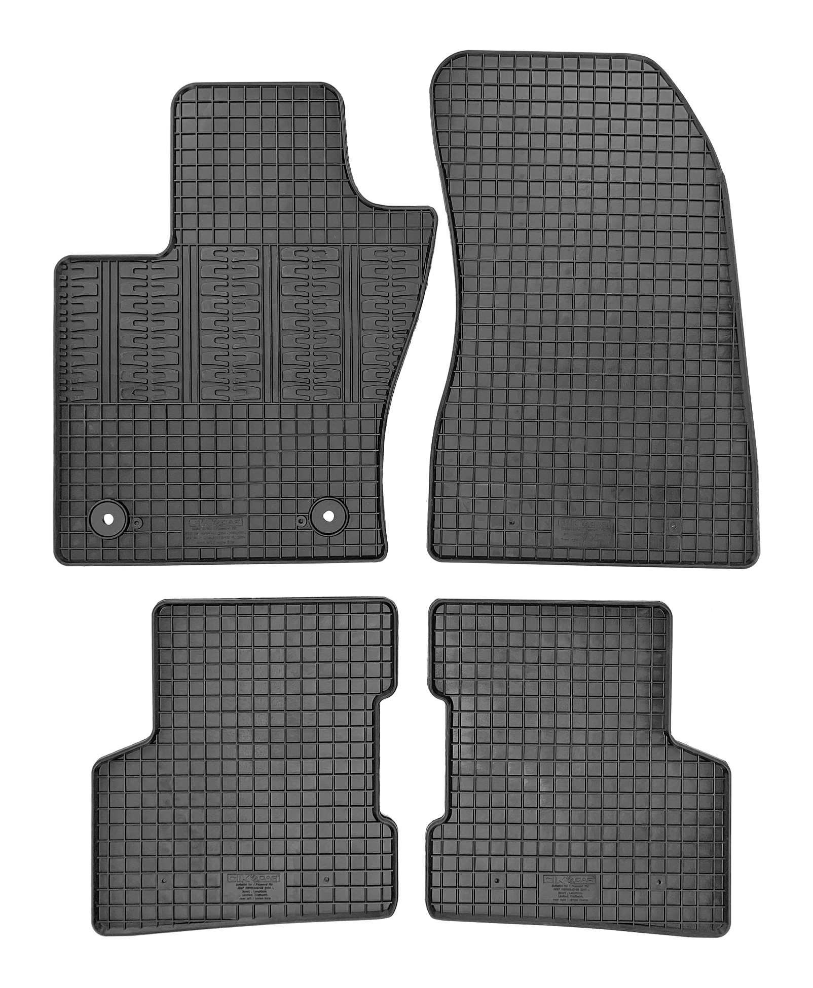 Set covorase auto din cauciuc Jeep Renegade (BU) 2018-, Negre