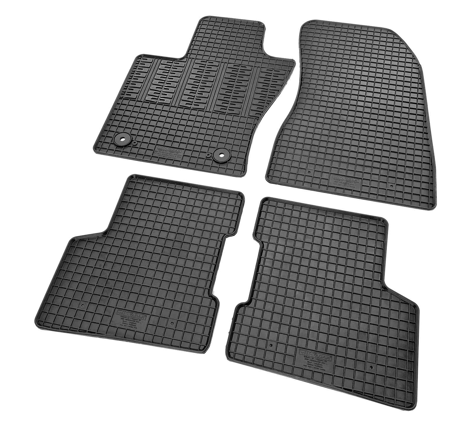 Set covorase auto din cauciuc Jeep Renegade (BU) 2018-, Negre