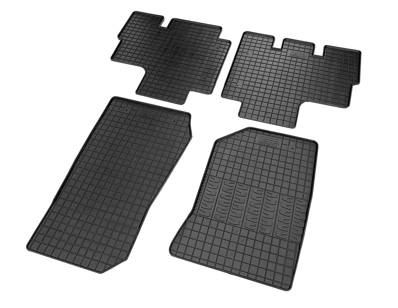 Set covorase auto din cauciuc Jeep Wrangler 3 (JK) 2007-2018, Negre