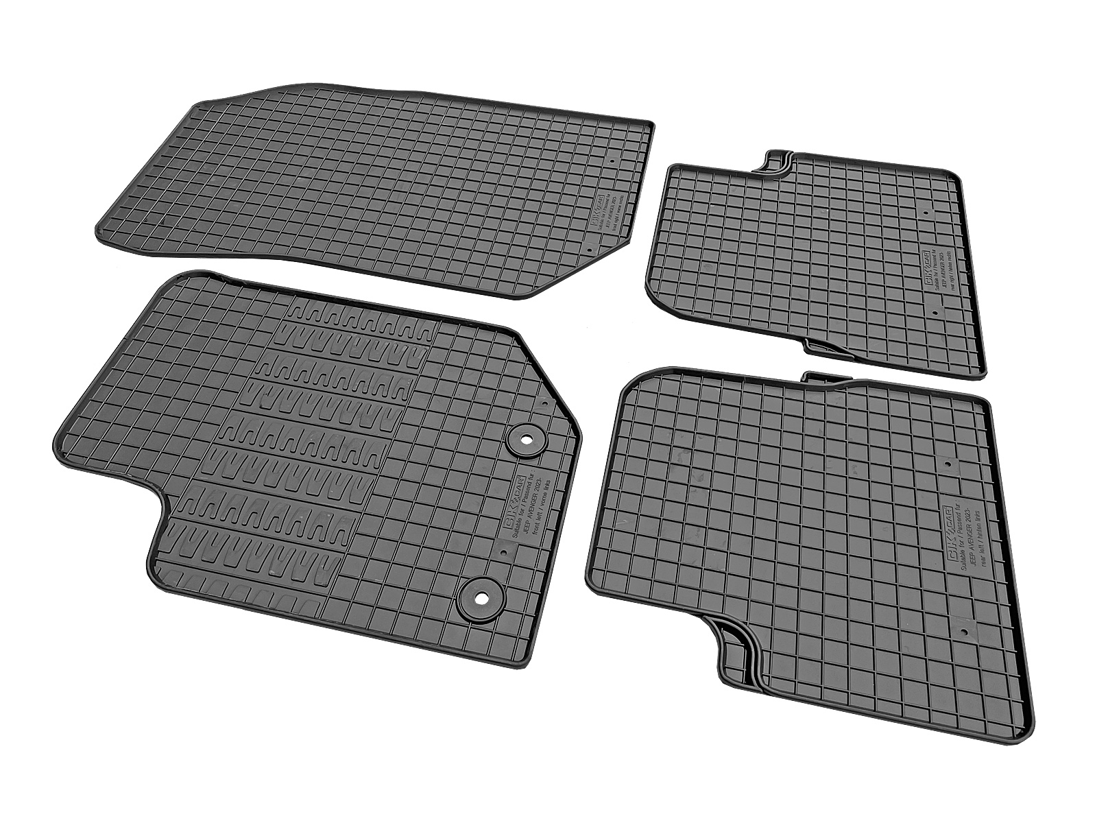 Set covorase auto din cauciuc Jeep Avenger 2023- ; Fiat 600 2023-, Benzina, Negre