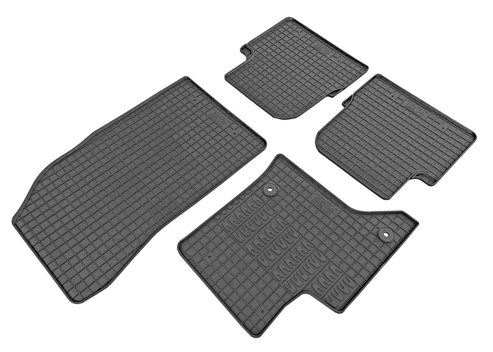 Set covorase auto din cauciuc Jeep Avenger 2024- , Hybrid; Fiat 600 2024-; Alfa Romeo Junior 2024- , Hybrid, Negre